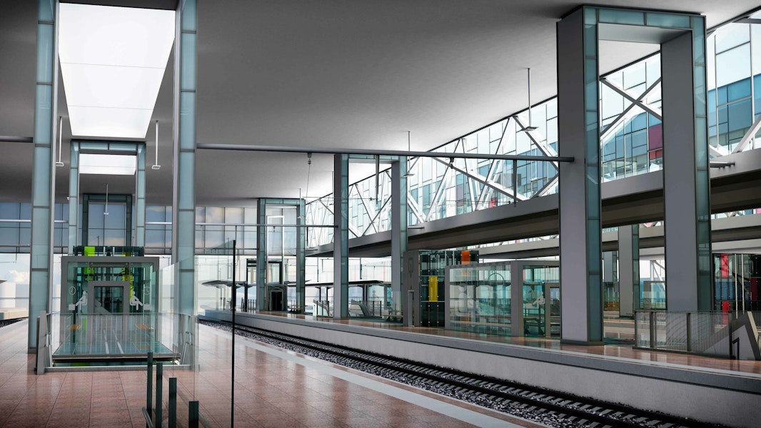 Toekomstbeeld station Gent-Sint-Pieters - Perron 6-7